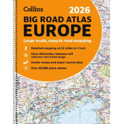 Collins Big Road Atlas Europe 2026