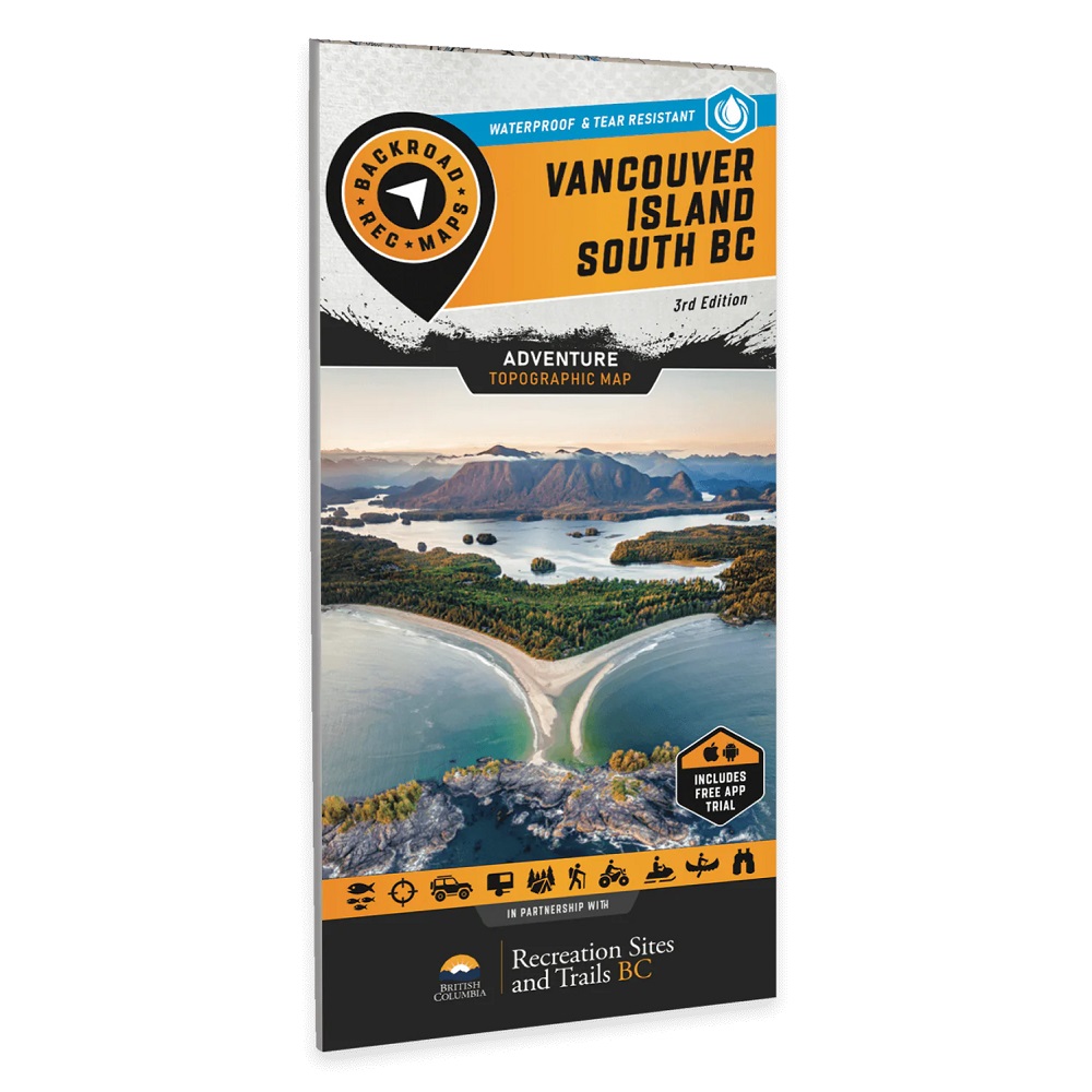 Vancouver Island South BC Map - Geographica