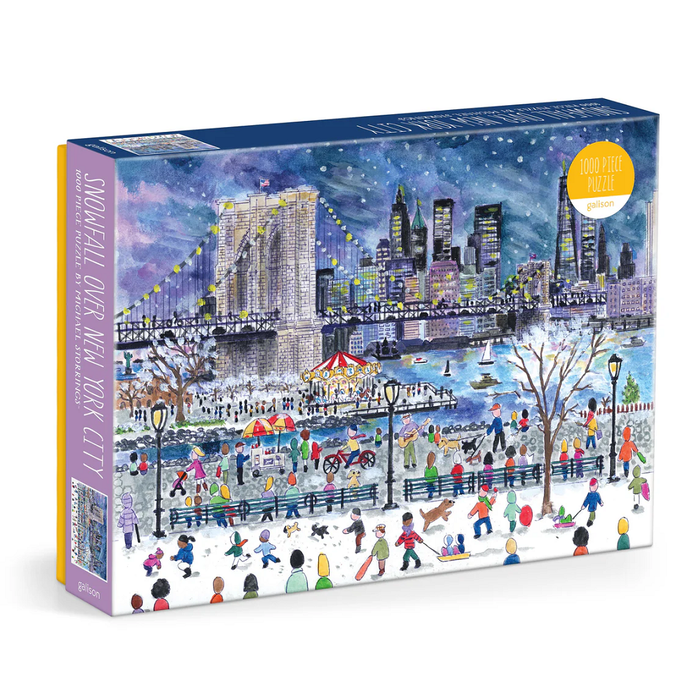 Snowfall Over New York City 1000pc Jigsaw Puzzle