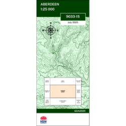 Aberdeen 25k NSW Topo Map