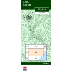 Appin 25k NSW Topo Map 9029-1S