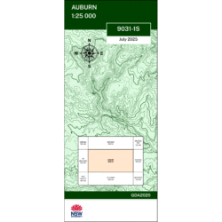 Auburn 25k NSW Topo Map 9031-1S