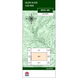 Glen Alice 25k NSW Topo Map 8931-4N