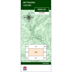 Mittagong 25k NSW Topo Map 8929-2S