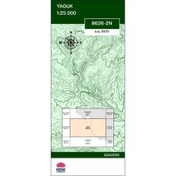 Yaouk 25k NSW Topo Map 8626-2N