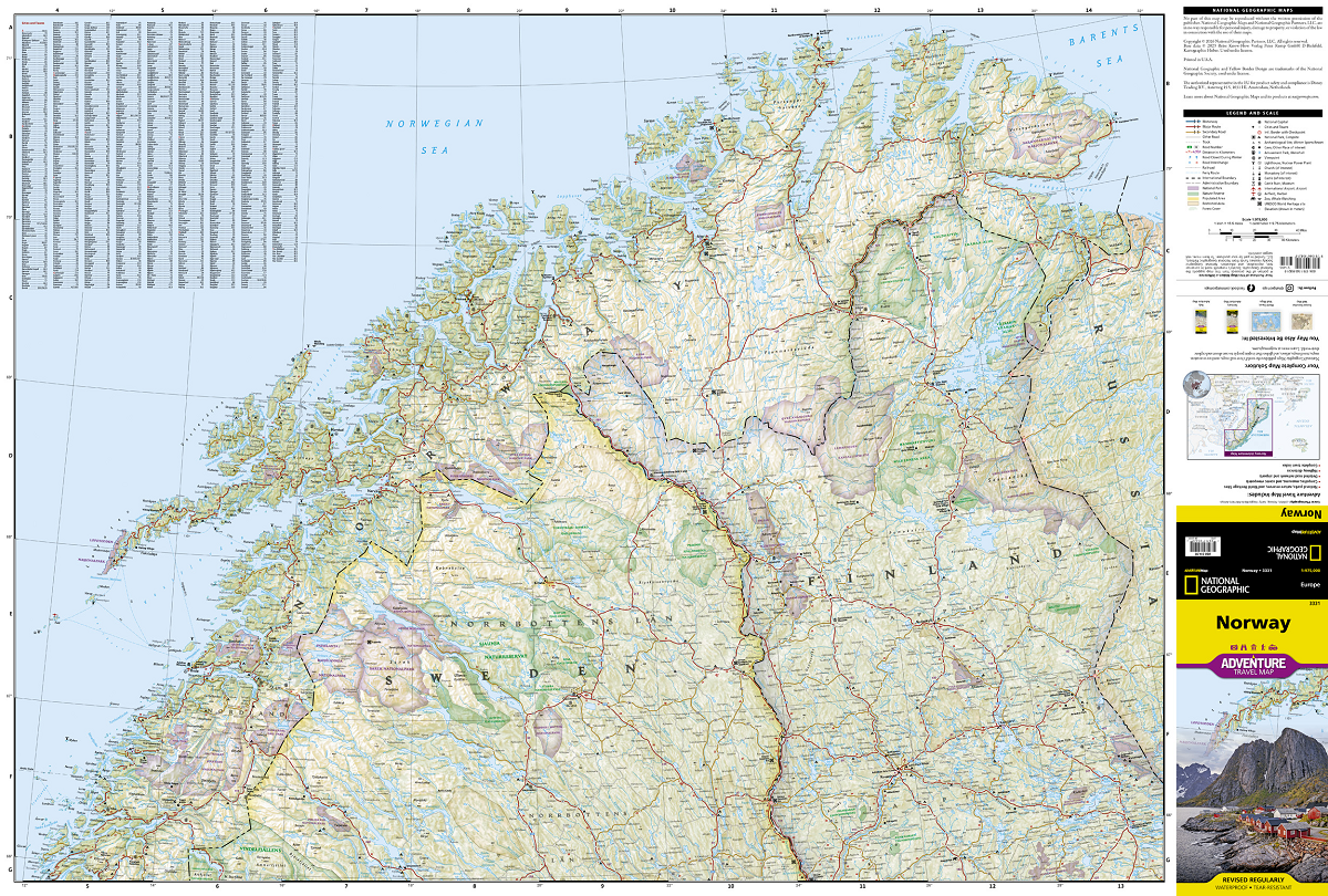 Norway Adventure Travel Map 3331 - Image 3