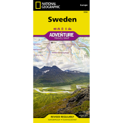Sweden Adventure Travel Map 3332