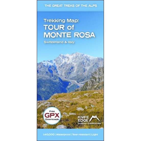 Tour of Monte Rosa Trekking Map