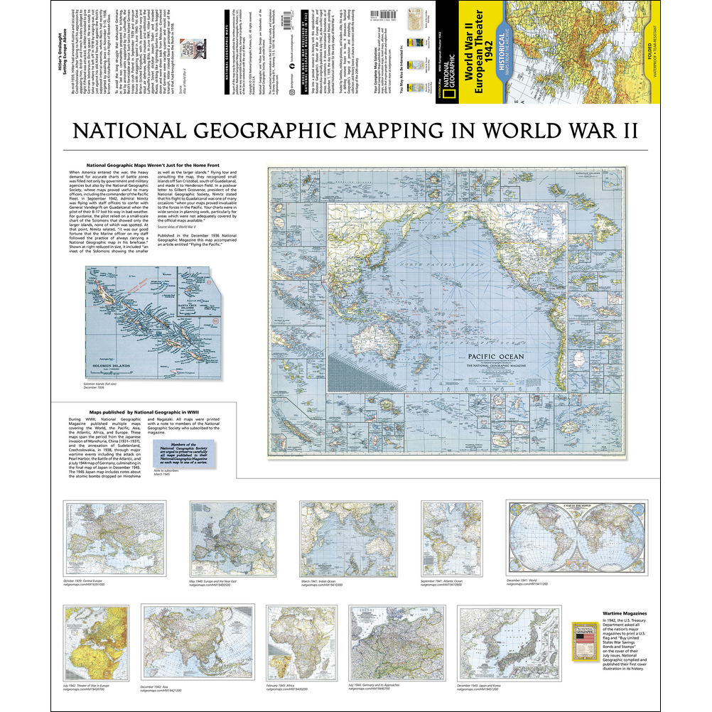 WWII European Theater Historical Map - Image 3