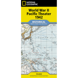 WWII Pacific Theater Historical 1942 Map