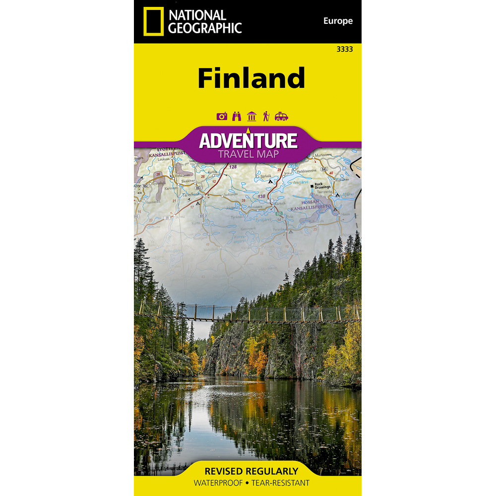 Finland Adventure Travel Map 3333