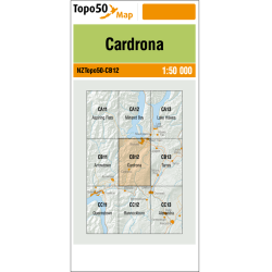 CB12 - Cardrona Topo50 New Zealand Map