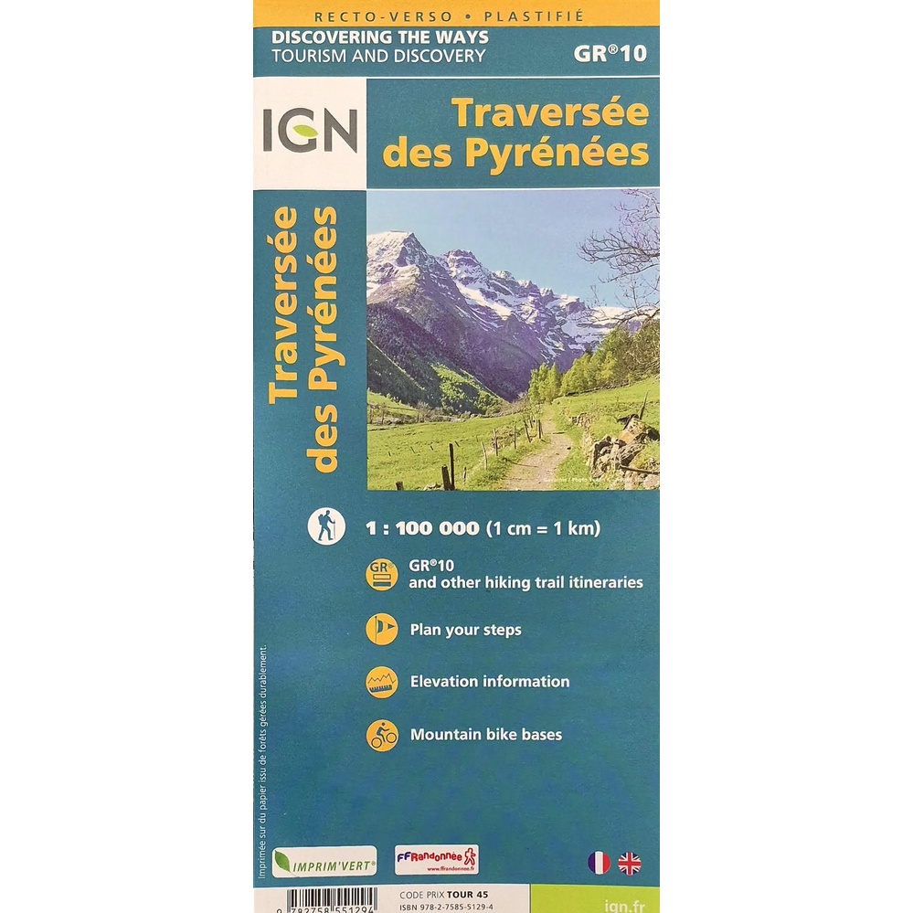Traversée Des Pyrenées Map