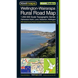 08. Wellington-Wairarapa Rural Road Map NZ