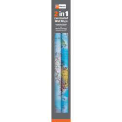 Australia and World Wall Maps Twin Pack