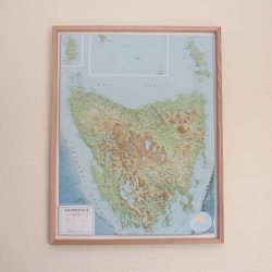 3D Tasmania Relief Map