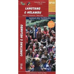NP105 Langtang & Helambu Trekking Map, Nepal