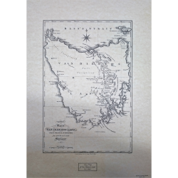 A New Map of Van Diemen’s Land Print 1825
