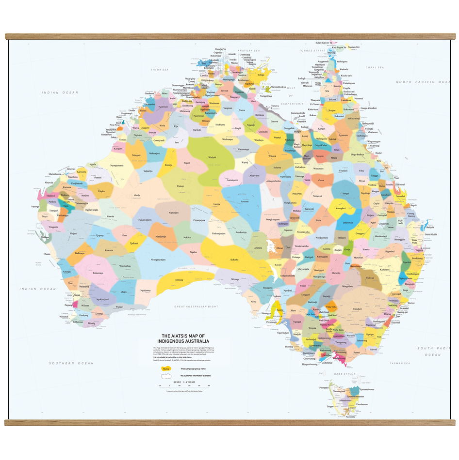 AIATSIS Wall Map of Indigenous Australia - Large