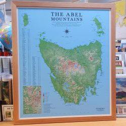 Abel Mountains Pinboard Map