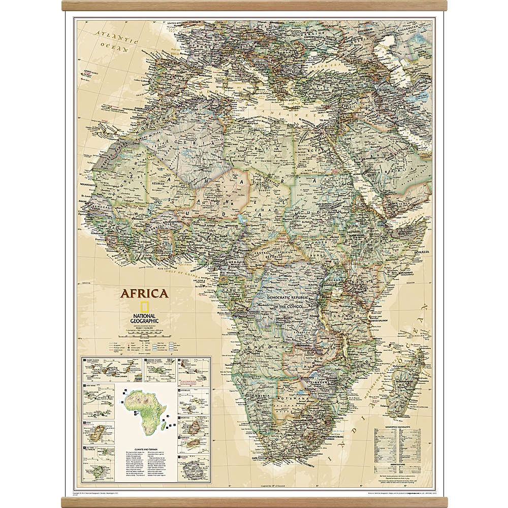 Africa Executive Wall Map