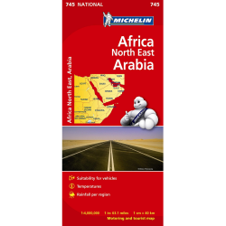 Africa North East & Arabia Map 745