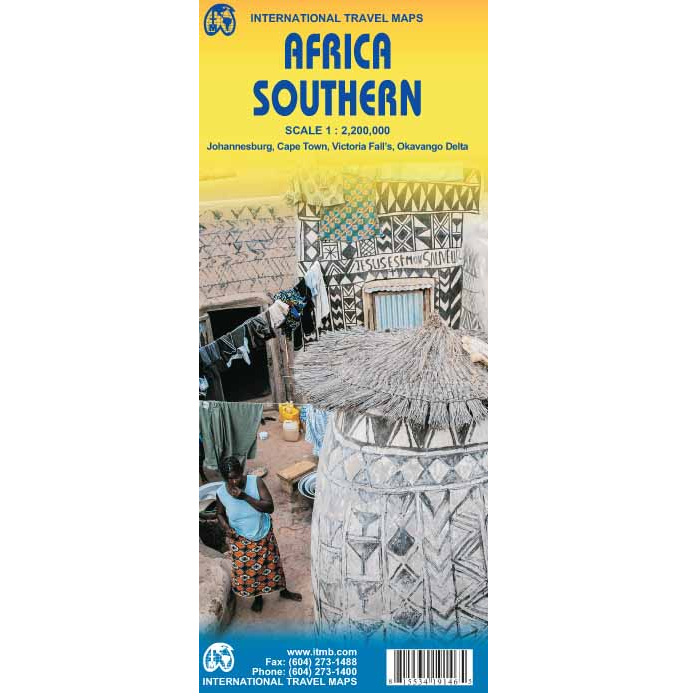 Africa Southern Travel Reference Map