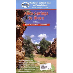 Alice Springs to Uluru Map