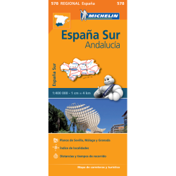 Andalucia Regional Spain Road Map 578