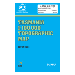 Arthur River 1:100k Topo Map