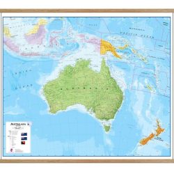Australasia Wall Map - Laminated