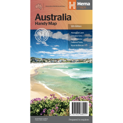 Australia Handy Road Map
