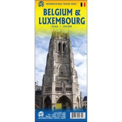 Belgium & Luxembourg Travel Reference Map