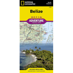 Belize Adventure Travel Map 3106