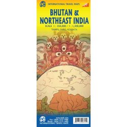 Bhutan and Northeast India Travel Reference Map