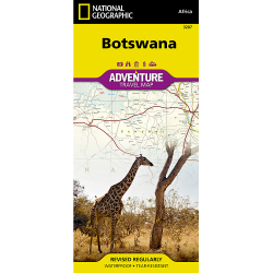 Botswana Adventure Travel Map 3207