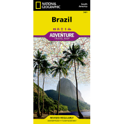Brazil Adventure Travel Map 3401
