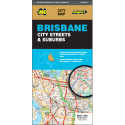 Brisbane City Streets & Suburbs Map 462