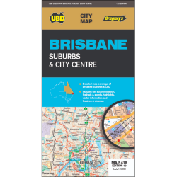 Brisbane Suburbs & City Centre Map 418
