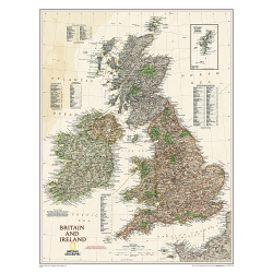 Britain and Ireland Executive Wall Map