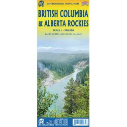 British Columbia & Alberta Rockies Travel Map