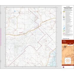 Bunda 1:100k NSW Topo Map 7434