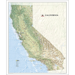 California State Wall Map