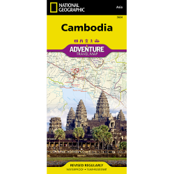 Cambodia Adventure Travel Map 3024