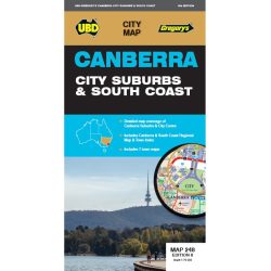 Canberra City & Suburbs South Coast Map 248