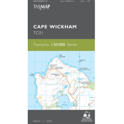 Cape Wickham 1:50k Topo Map