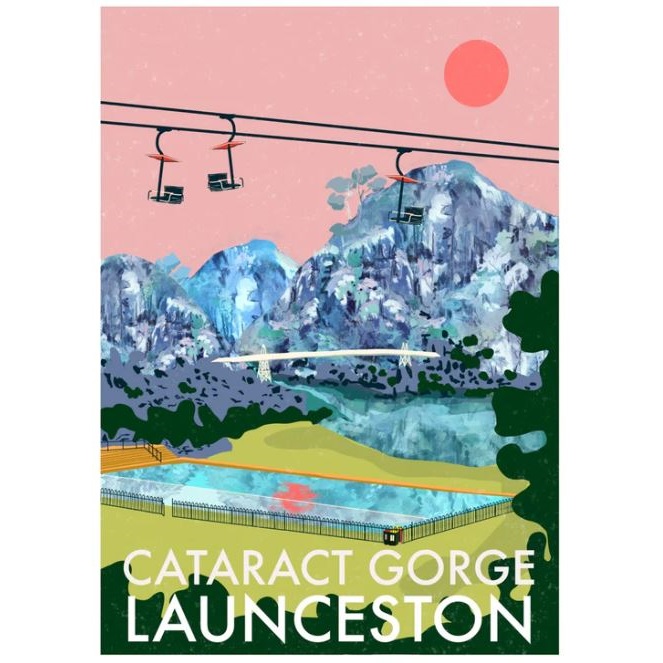 Cataract Gorge Art Print