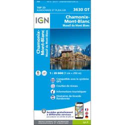 Chamonix Mont Blanc 25k Map 3630-OT
