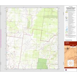 Coombie 1:100k NSW Topo Map 7932