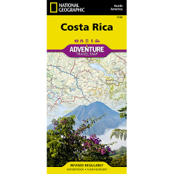Costa Rica Adventure Travel Map 3100
